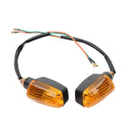 Pair Amber Turn Signal Indicators for Honda XLR125 XL125R XR125