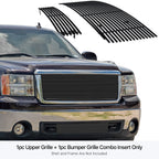 Stainless Black Grille Insert Combo for GMC Sierra 1500 (2007-2013)