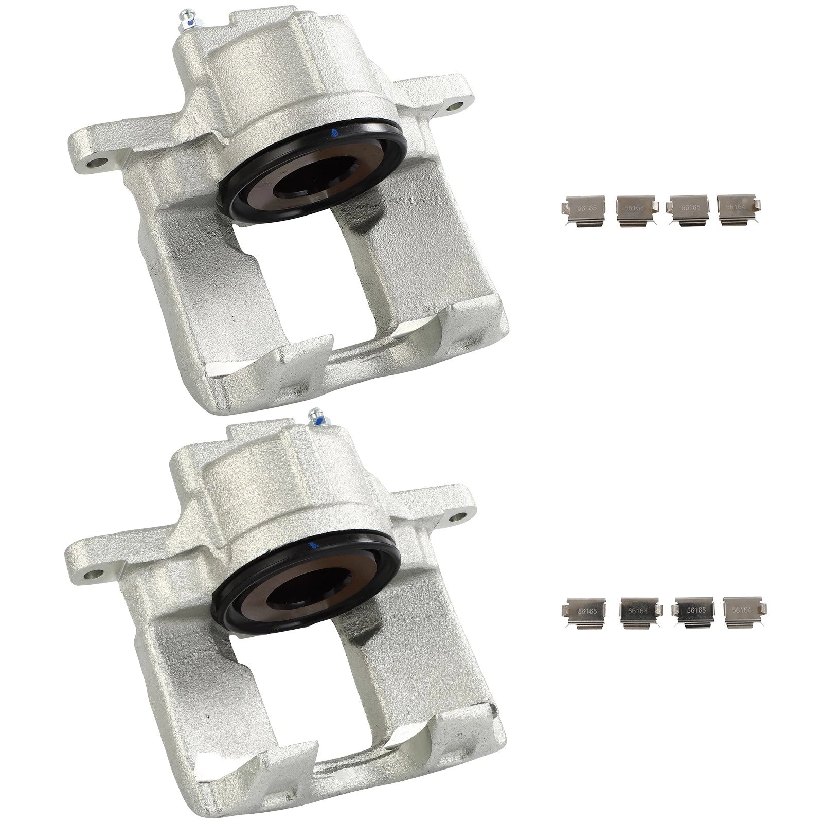 Set of 2 Front Brake Calipers for Jeep Wrangler (2013–2017) Cast Iron