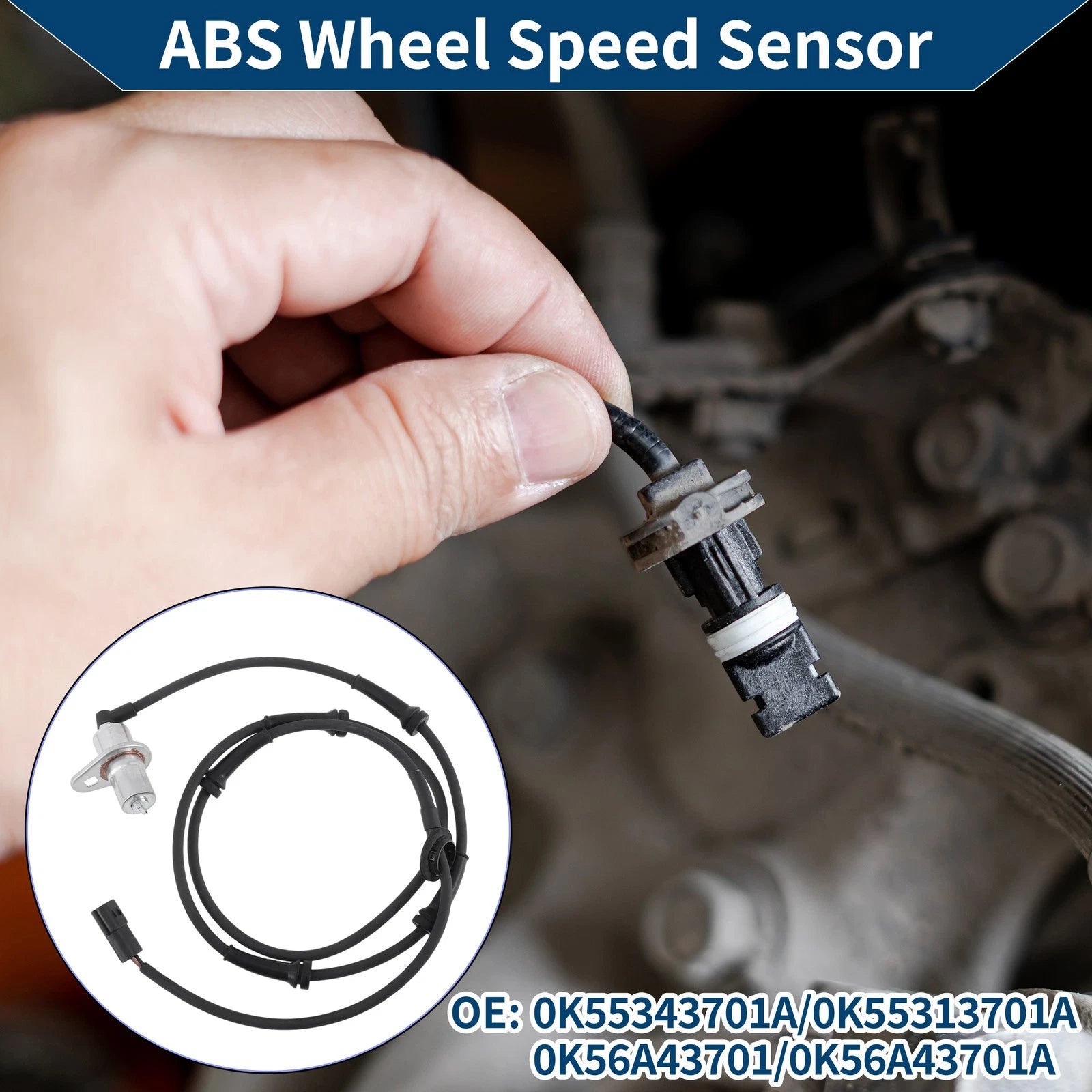 ABS Wheel Speed Sensor for Kia Carnival (2001–2006) No. 0K55343701A/0K55313701A