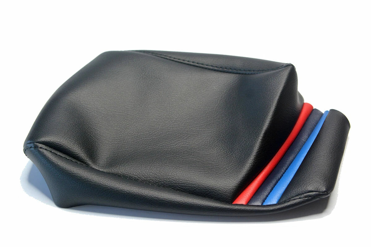 Leather Console Lid Armrest Cover for BMW E81 E82 E87 (2004–2013) M Style