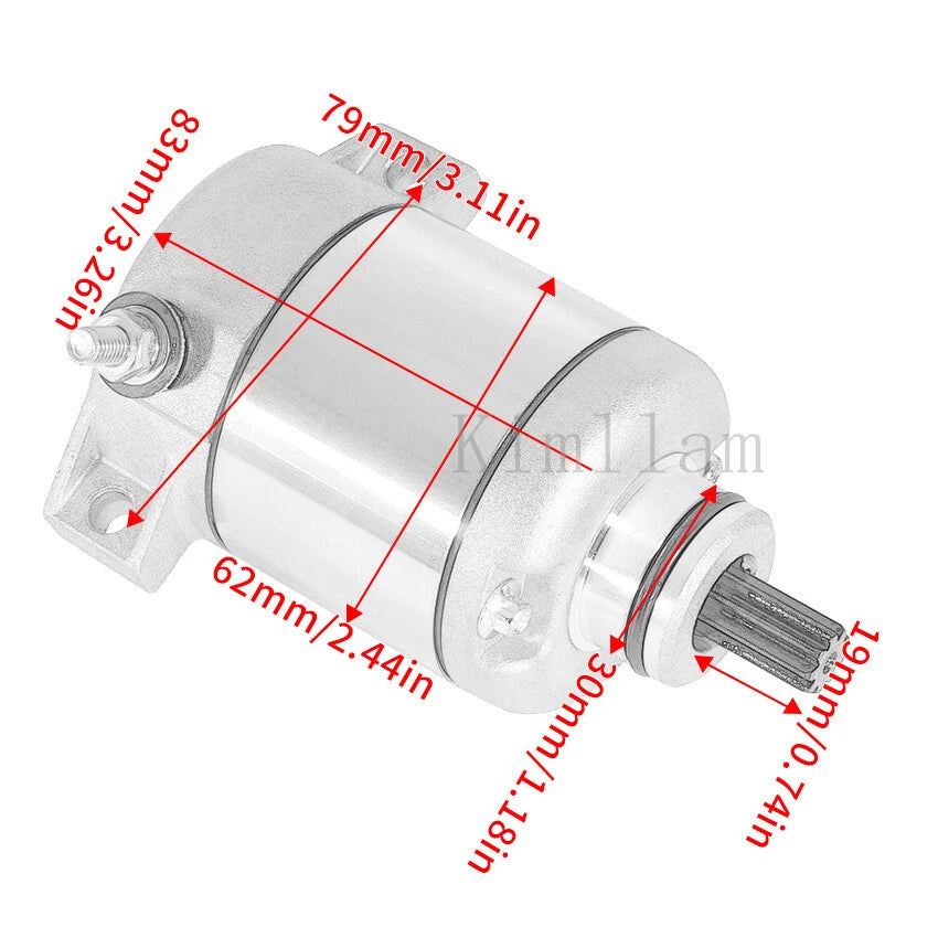 Starter Motor for Kawasaki KLX450R (2008–2019) 21163-0038