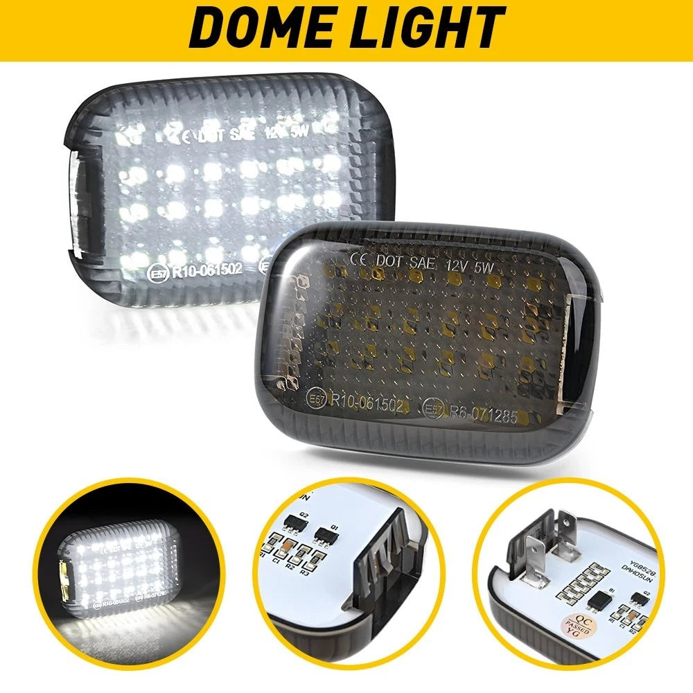 2X Interior LED Dome Light for Ford Transit 150 250 350 HD (2015–2023)
