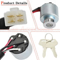 Ignition Switch w/Keys for Kubota ZD18 ZD18F ZD21 ZD21F ZD28 ZD28F (2000–2023)
