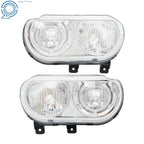 Set of 2 Halogen Headlight Assemblies for Dodge Challenger (2008-2014) Chrome