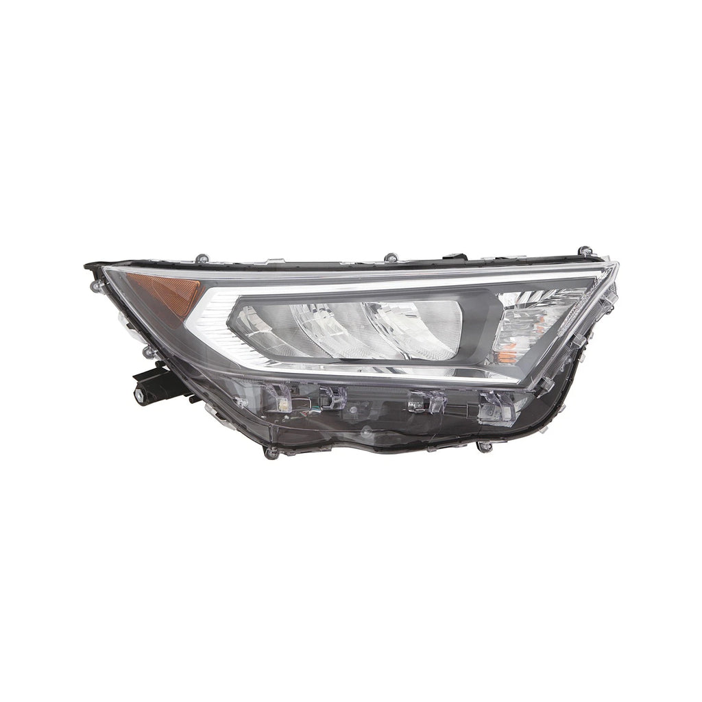 Replacement Chrome Passenger Side Headlight Assembly For 2019-2021 Toyota RAV4