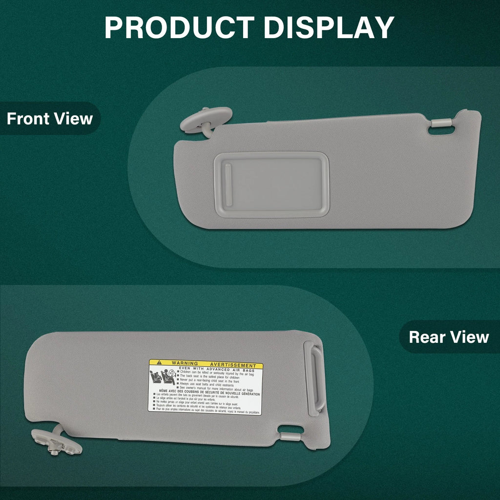 Driver Side Sun Visor for Toyota Camry (2012–2017)