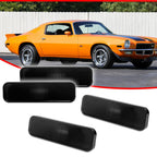 Set of 4 Smoked Side Fender Trim Lamp Covers for Chevy Camaro (1970–1973)