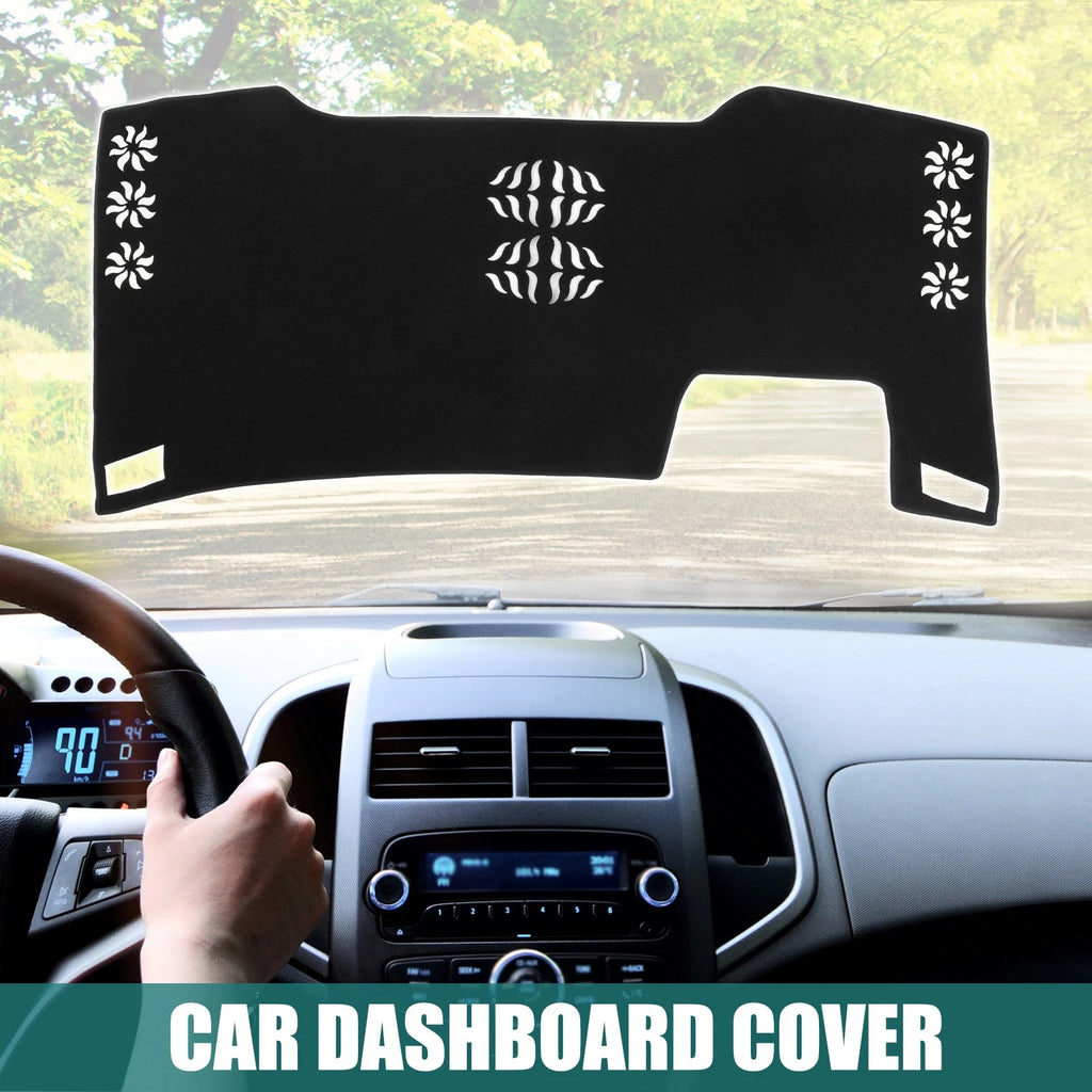 Dashboard Cover for Toyota Alphard (2023) - Black Polyester Non-Slip