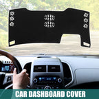 Dashboard Cover for Toyota Alphard (2023) - Black Polyester Non-Slip