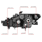 Chrome Projector Headlight Lamp for Nissan Murano (2009–2014)