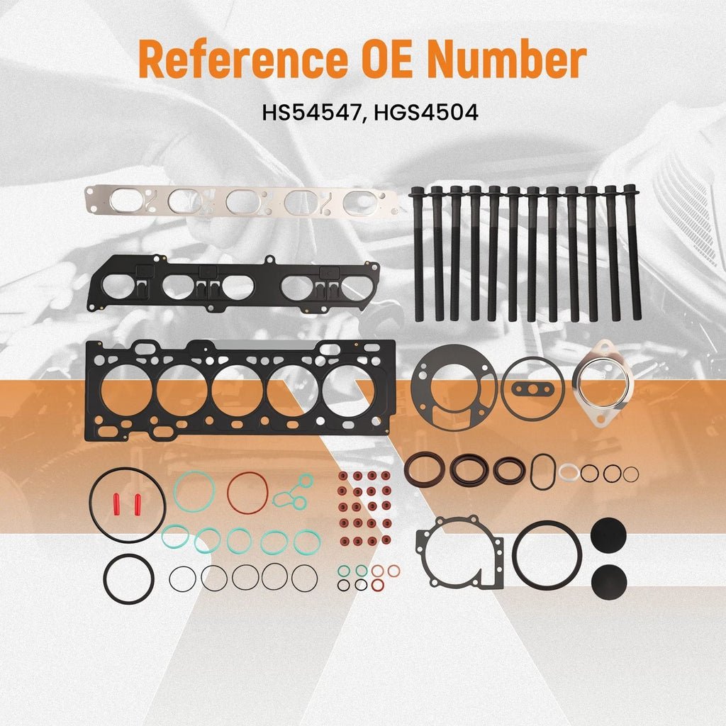 Engine Cylinder Head Gasket Set w/ Bolts for Volvo S60 T6 (2015)