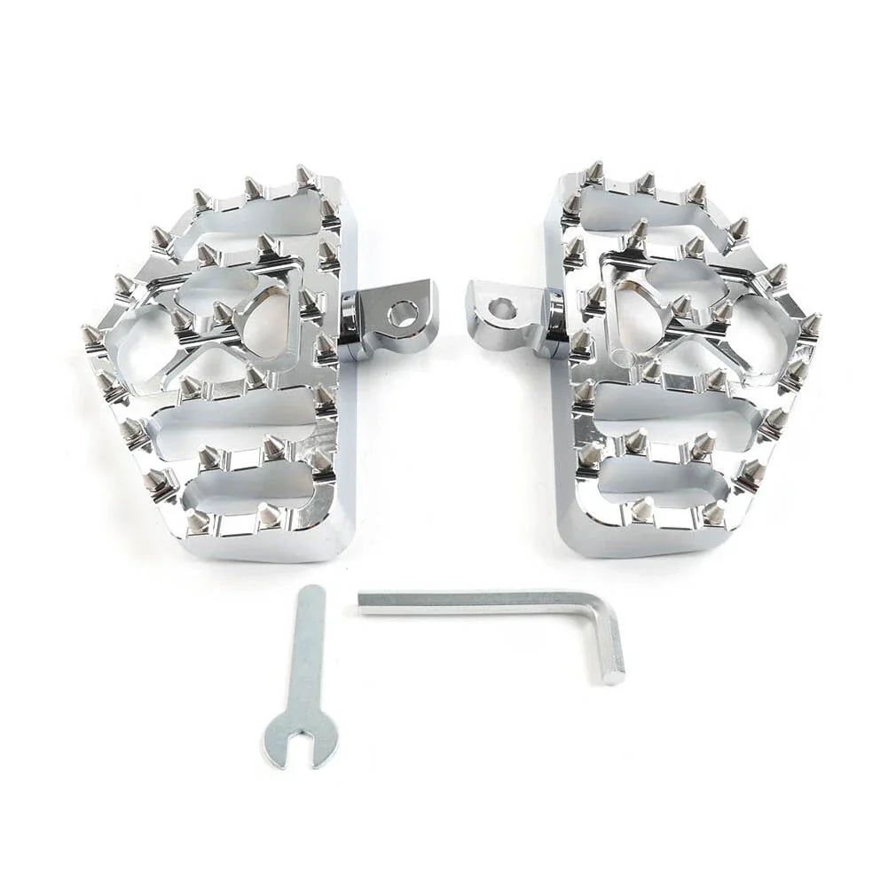 Wide MX Style Foot Pegs for Harley Touring Sportster Softail Dyna