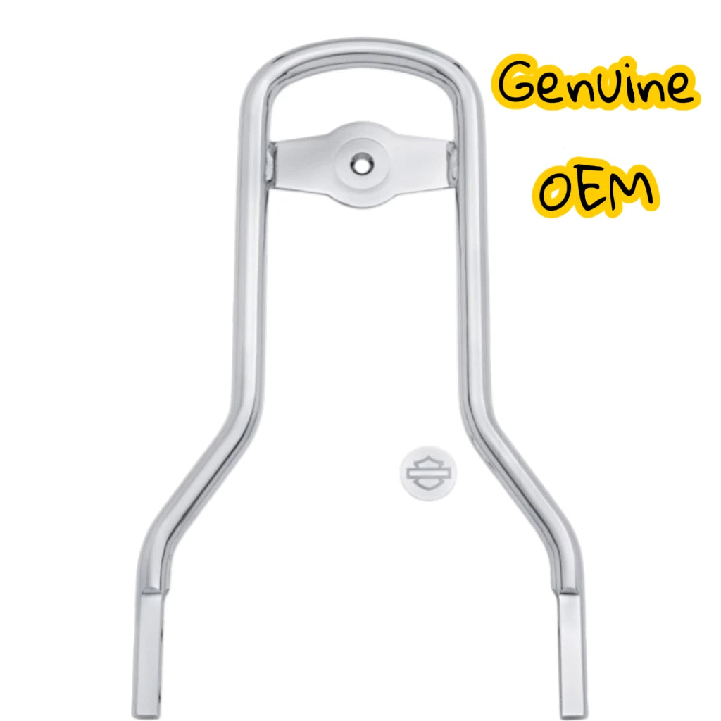 Mini Medallion Sissy Bar Upright Chrome for Harley Davidson XL Dyna Softail (2000–2023)
