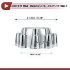 Wheel Center Caps No.1C3Z1130BA for Ford F250 (2005–2007) Chrome Plastic