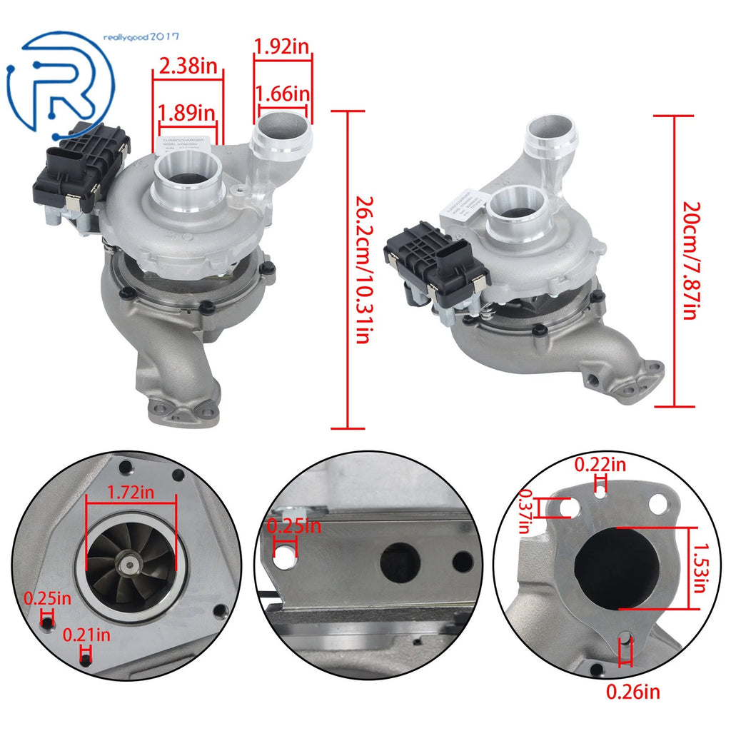 Turbocharger for Mercedes Sprinter E350 ML320 3.0L OM642 (2009-2014)