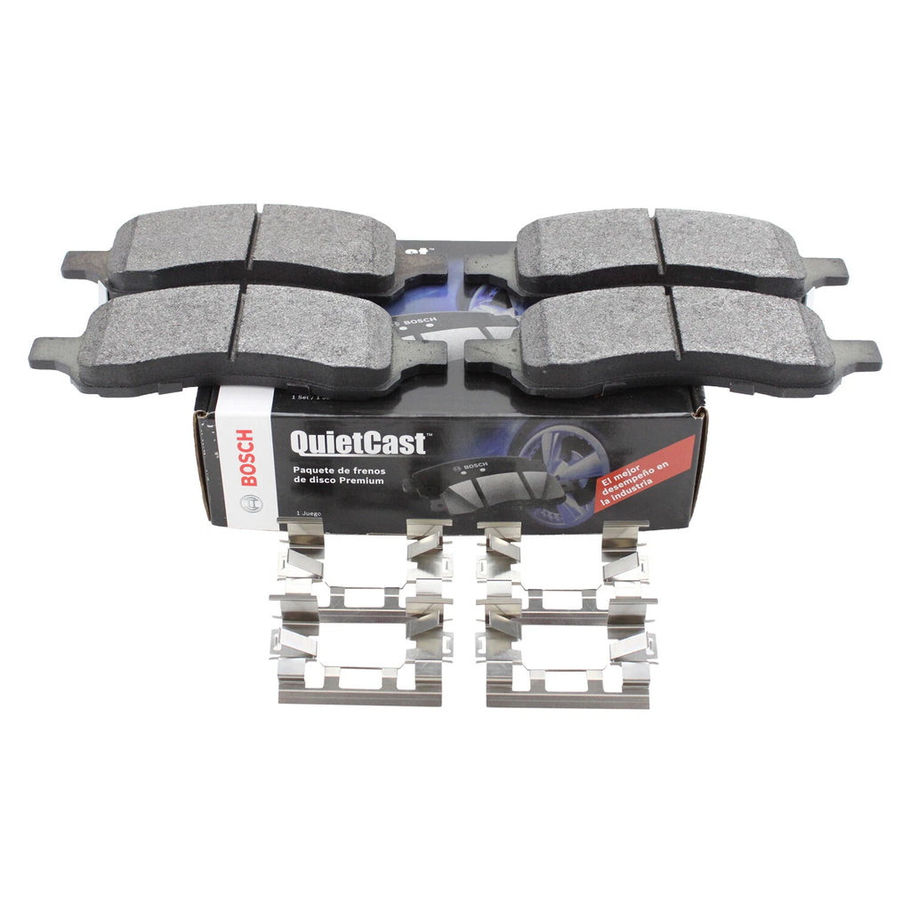 Set of 4 Bosch QuietCast Front Semi-Metallic Brake Pads for Buick Chevy GMC Isuzu Saab