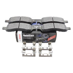 Set of 4 Bosch QuietCast Front Semi-Metallic Brake Pads for Buick Chevy GMC Isuzu Saab