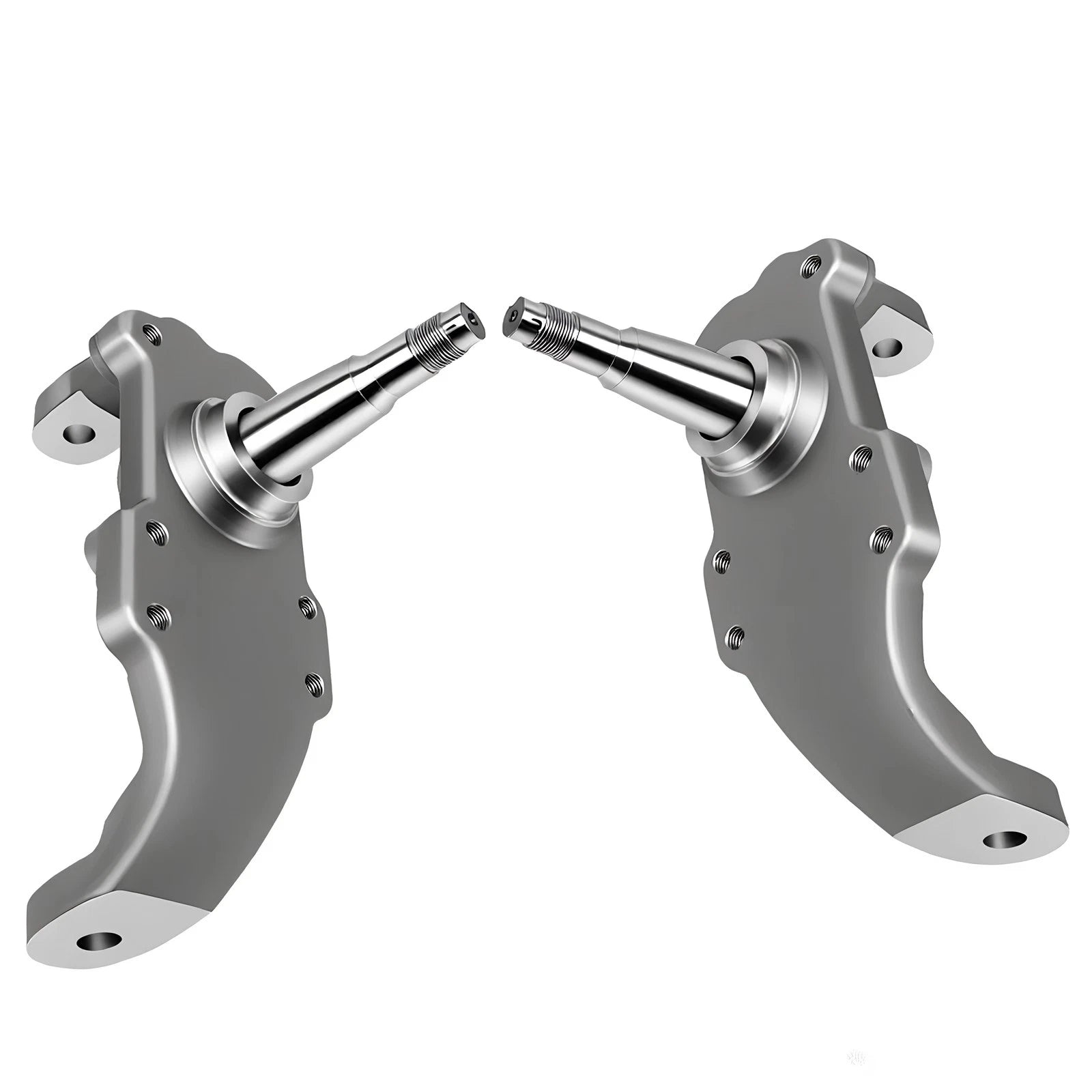 Set of 2 Drop Spindles for 1955-1957 Chevy Bel Air (Disc Brakes)