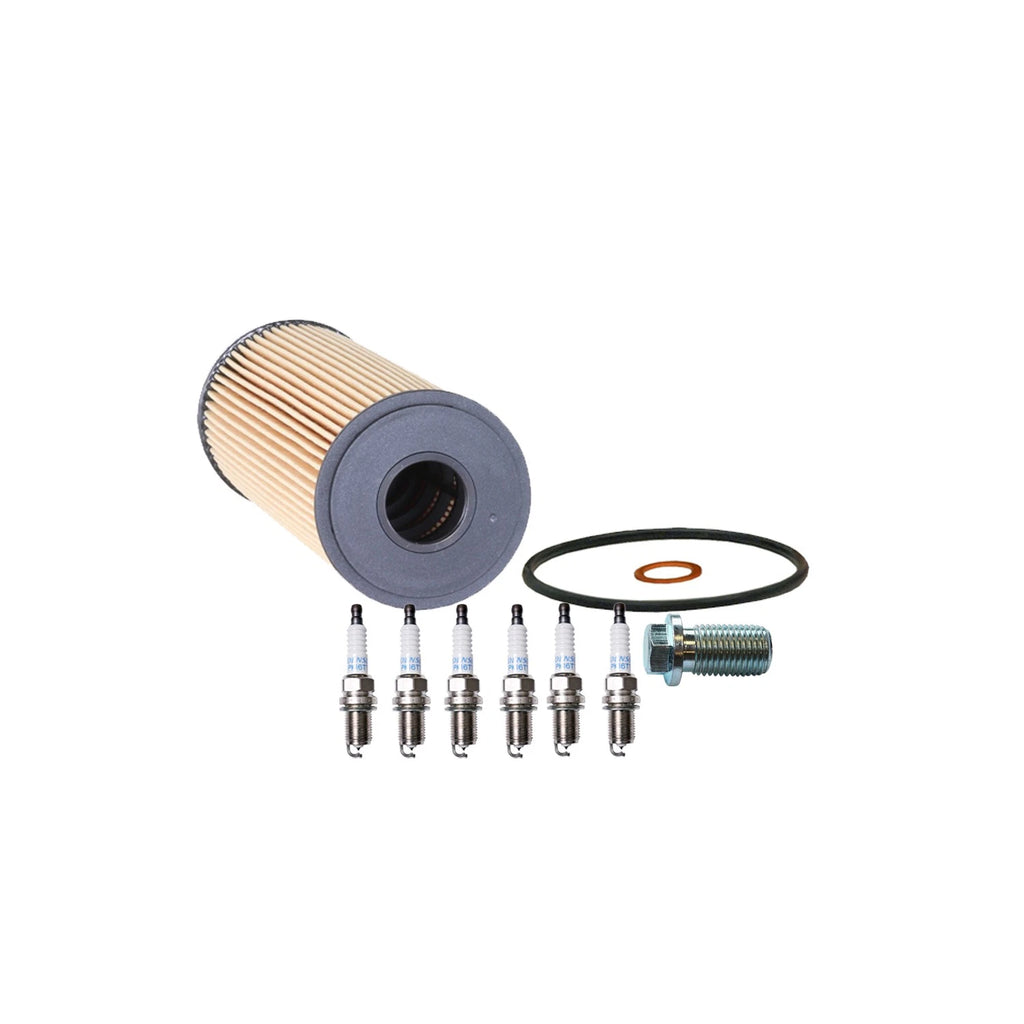 Wix Engine Oil Filter & Denso 6 Platinum TT Spark Plugs for W140 S320 (1992–1999)