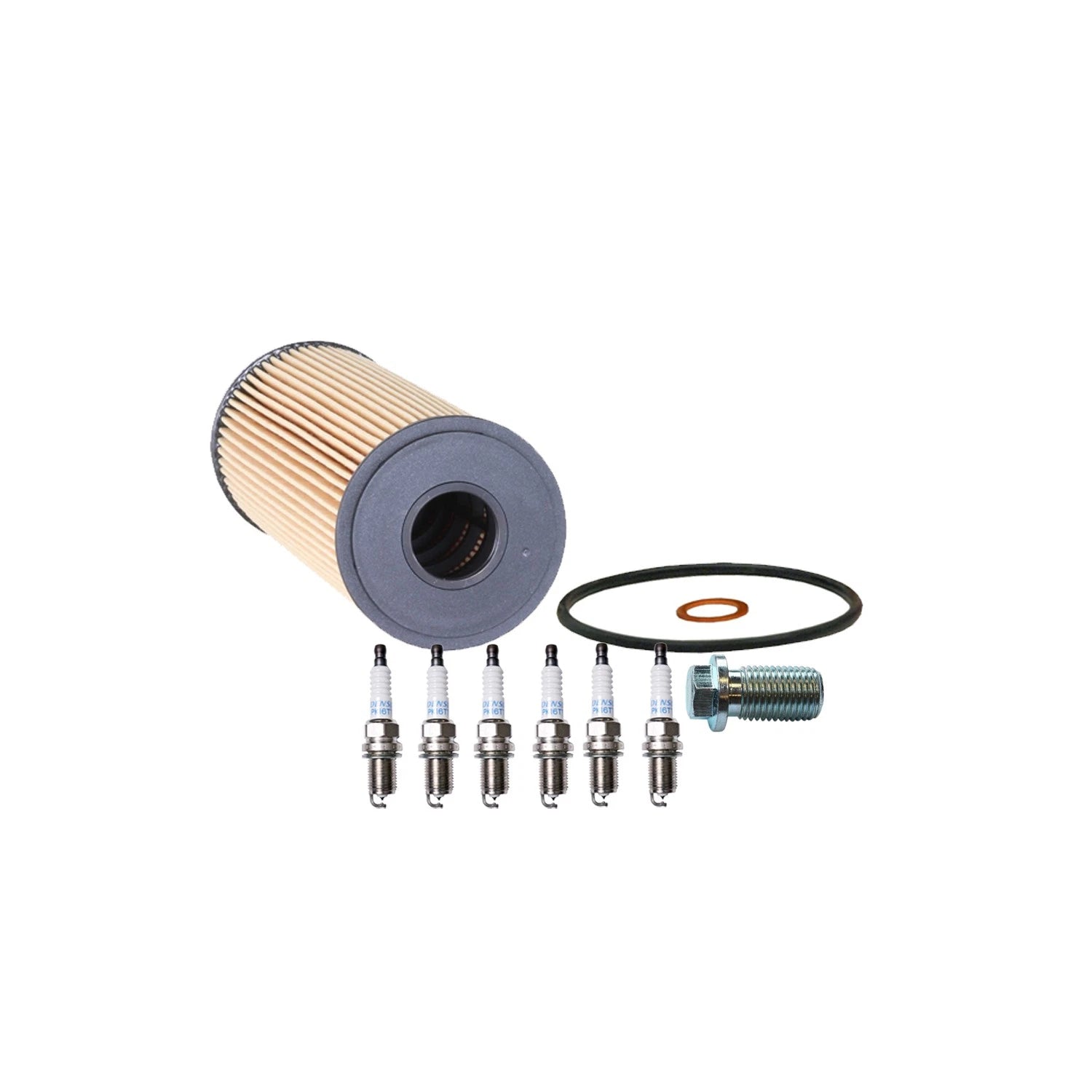 Wix Engine Oil Filter & Denso 6 Platinum TT Spark Plugs for W140 S320 (1992–1999)
