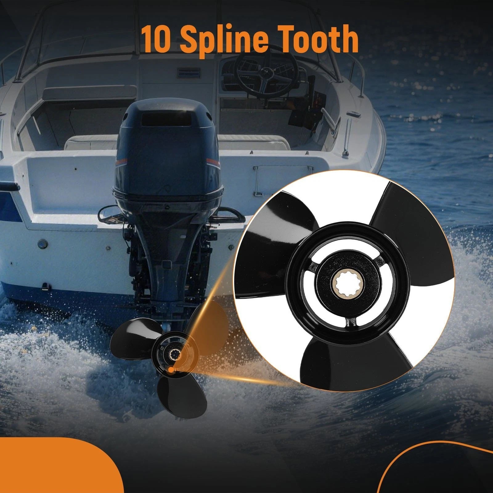 9.9x10 Propeller for Mercury Outboard 25-30HP (Year Range Not Specified)