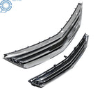 Set of 2 Chrome Black Front Grilles for Chevrolet Impala (2014-2020)