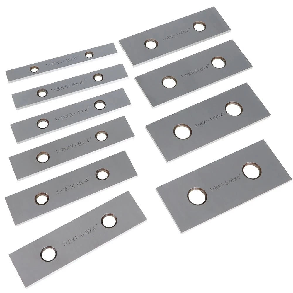 Set of 10 Precision Parallel Blocks 1/8 x 4" for Automotive Use