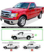 6" Polished Side Step Bars for Ford F150 Regular Cab (2009-2014)