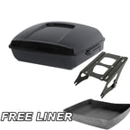 Black Chopped Trunk Mount Rack for Harley Touring Road Glide King (2014–2023)