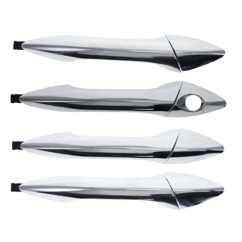 4 pc Front Rear Left & Right Door Handle Outer Chrome for Hyundai i30 GD (2012–2017)