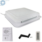 12V Powered Roof Vent Fan with Remote for RV Camper Trailer (14" x 14")