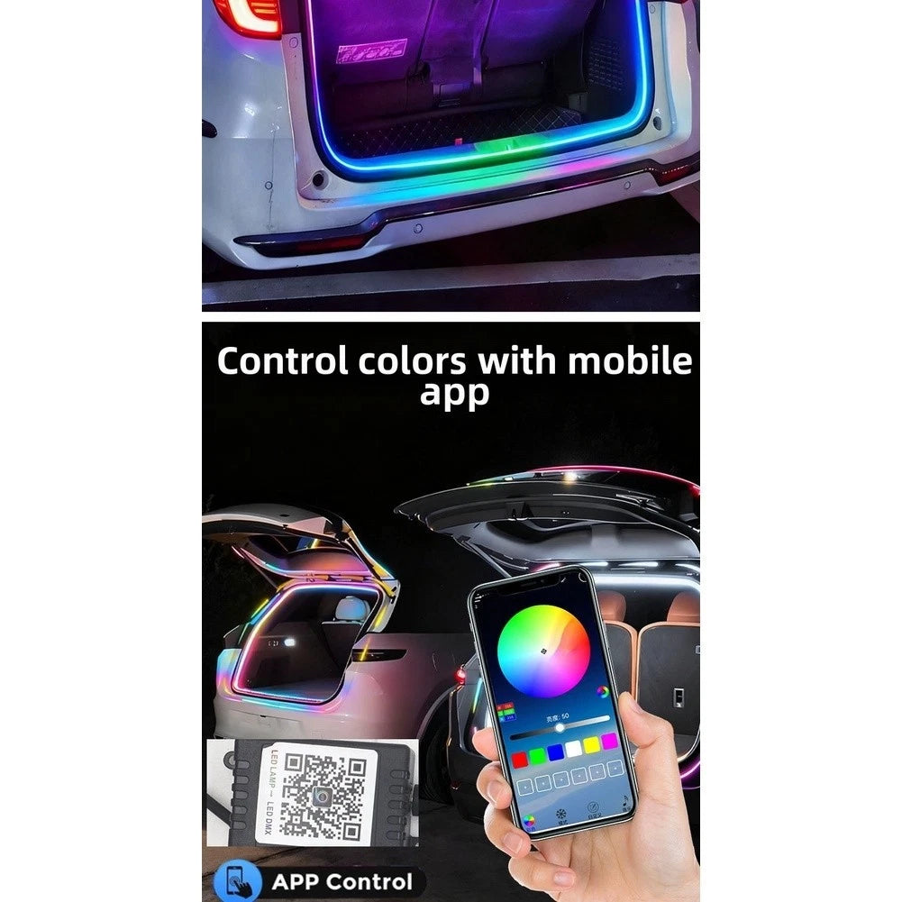 Car Trunk LED Light Strip RGB for Most Vehicles