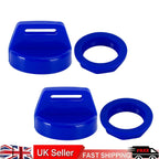 2X Ignition Key Cover 5433534 for Polaris Switchback 800, Rush 600, Pro RMK (2010–2023) Blue