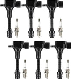 Ignition Coil Pack & Spark Plugs for Nissan Murano Altima Maxima (2004–2008)