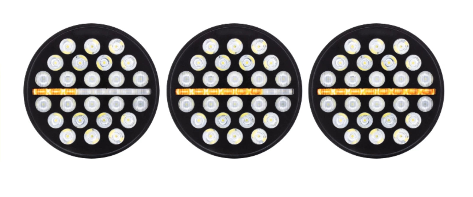 LED Headlight Assembly Pair with Sequential Turn Signal for Jeep Wrangler JK (2011–2018)