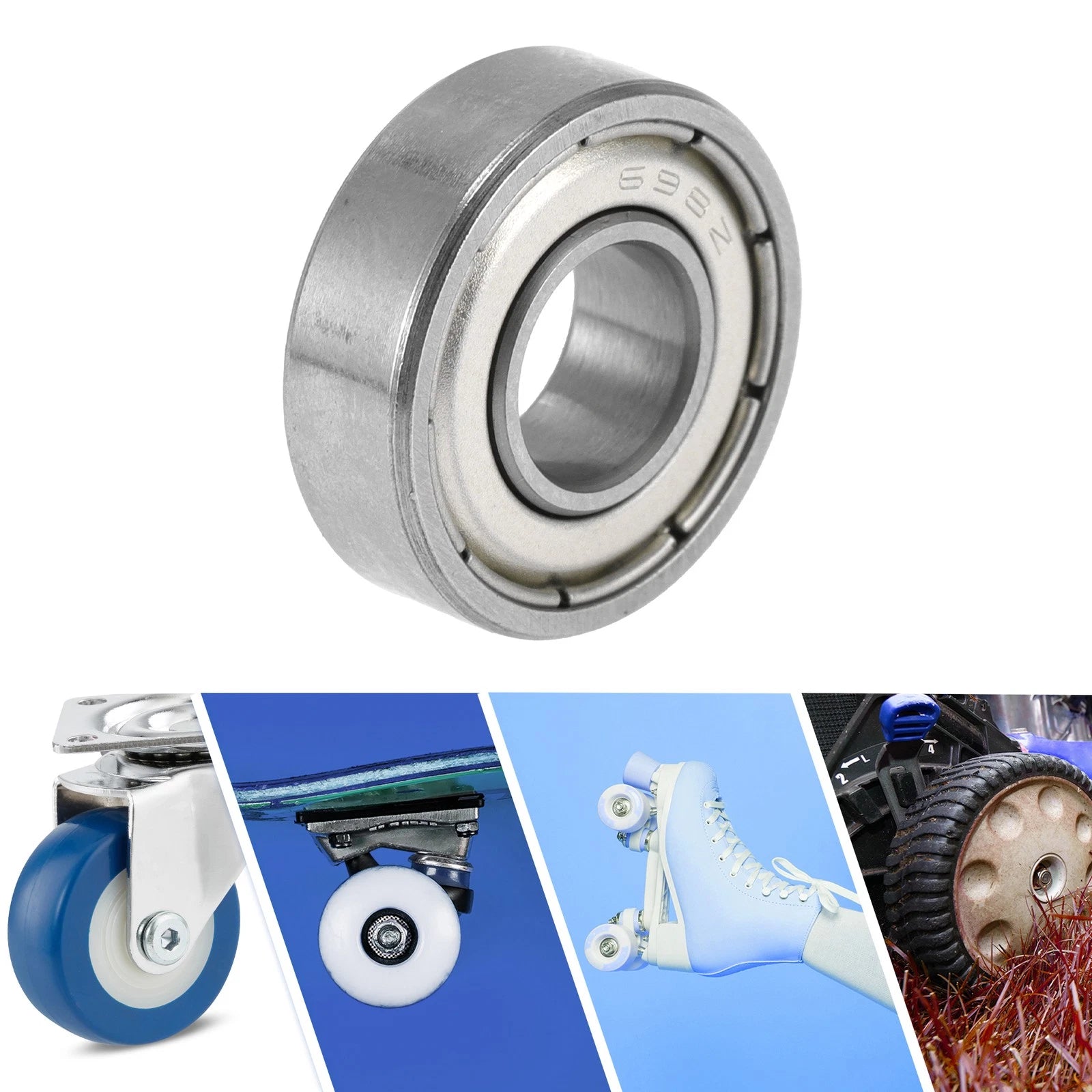 Deep Groove Ball Bearing 8x19x6mm for Scooter Skateboard (1 Pc)