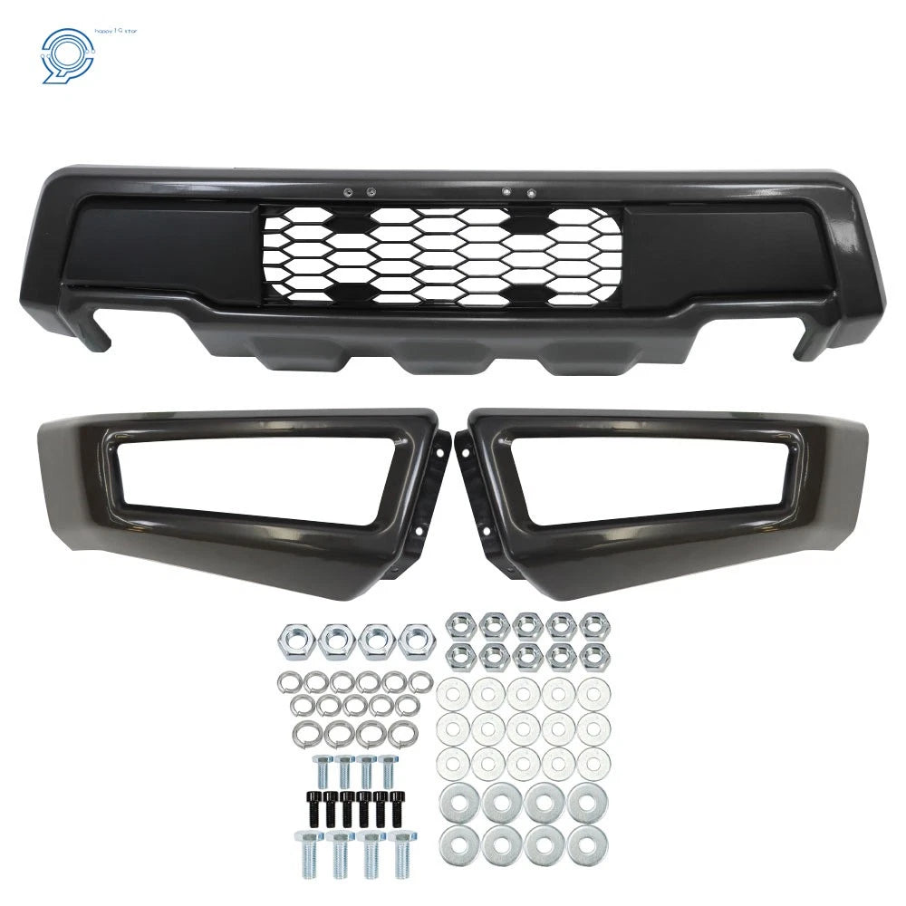 Steel Front Bumper for Ford F-150 (2009–2014) Raptor Style, Painted Gray