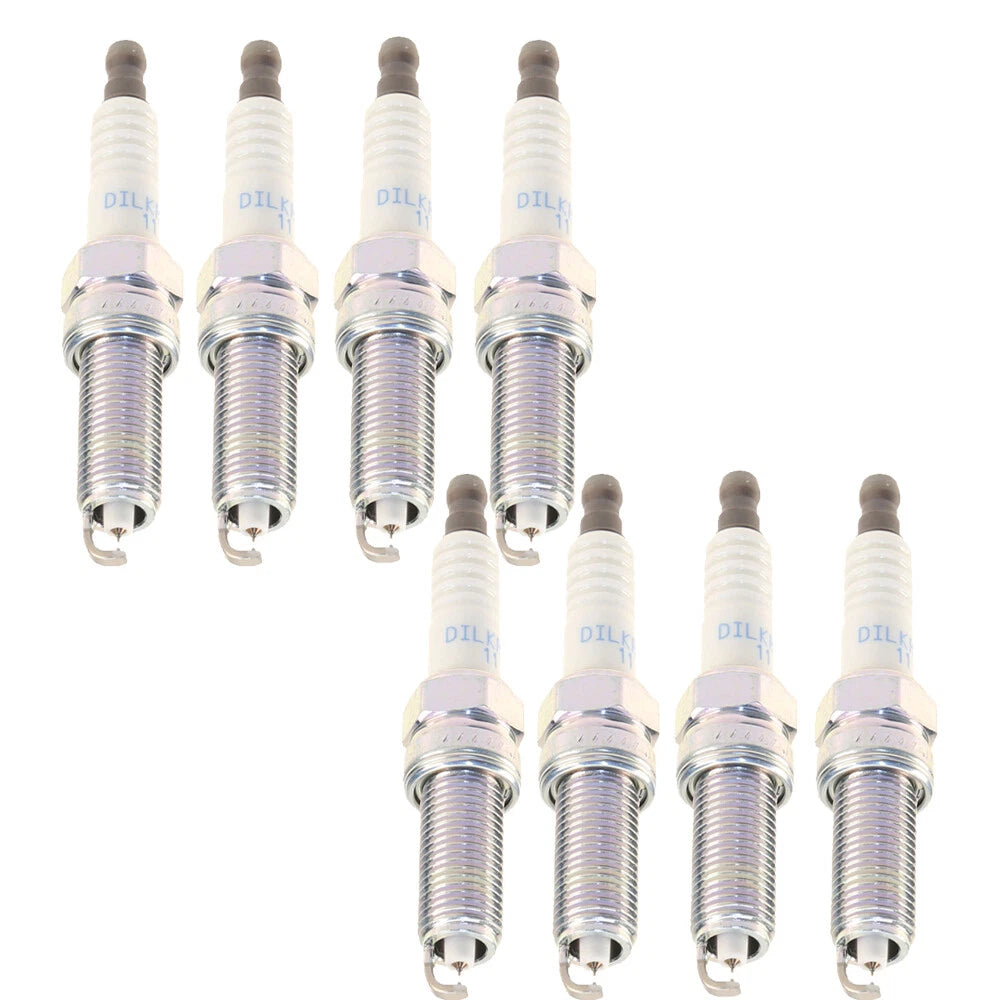 8X NGK Laser Iridium Spark Plugs DILKR7A11 for Hyundai Equus Genesis (2011–2016)