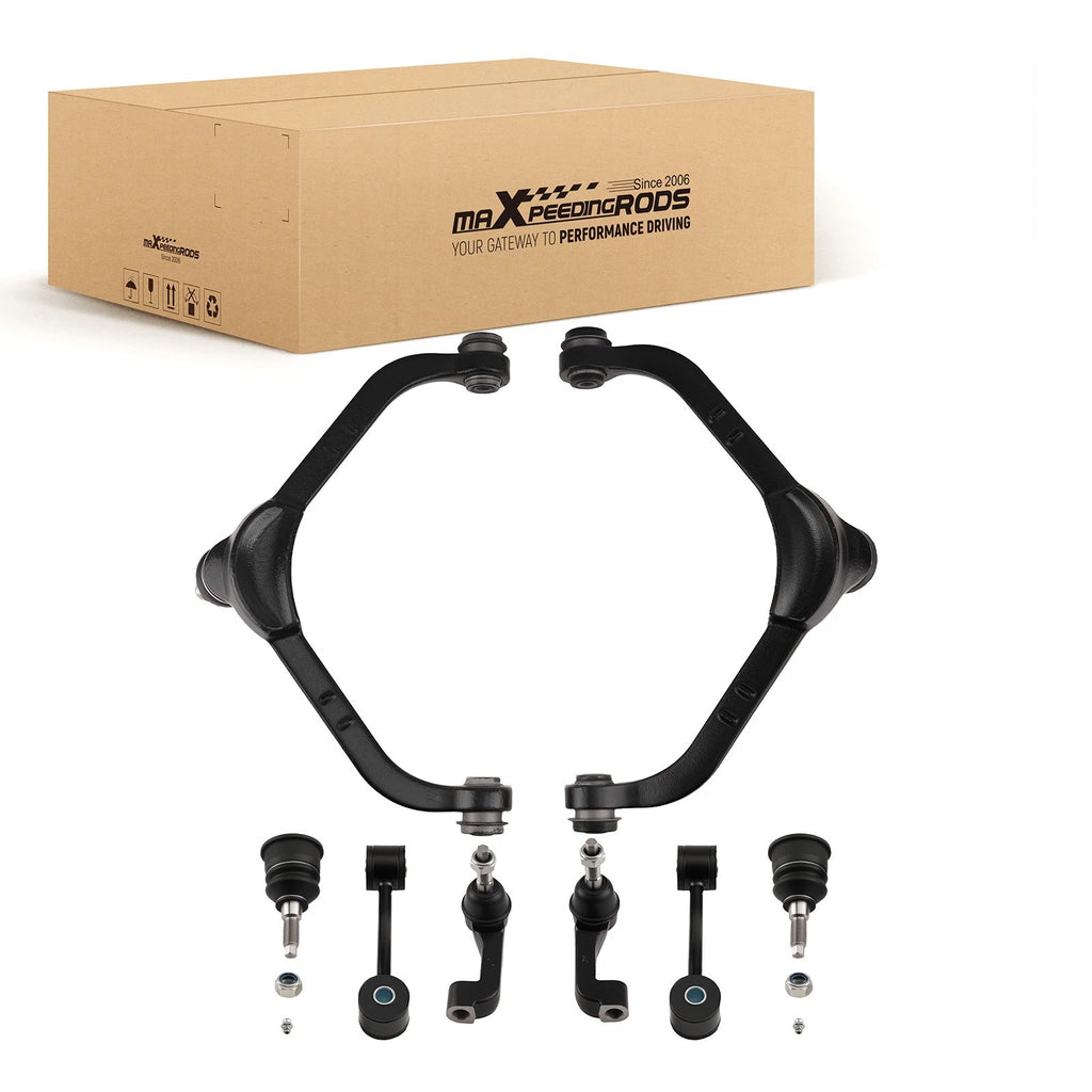 8x Front Upper Control Arms Ball Joints Tie Rods for Jeep Liberty (2005–2007)