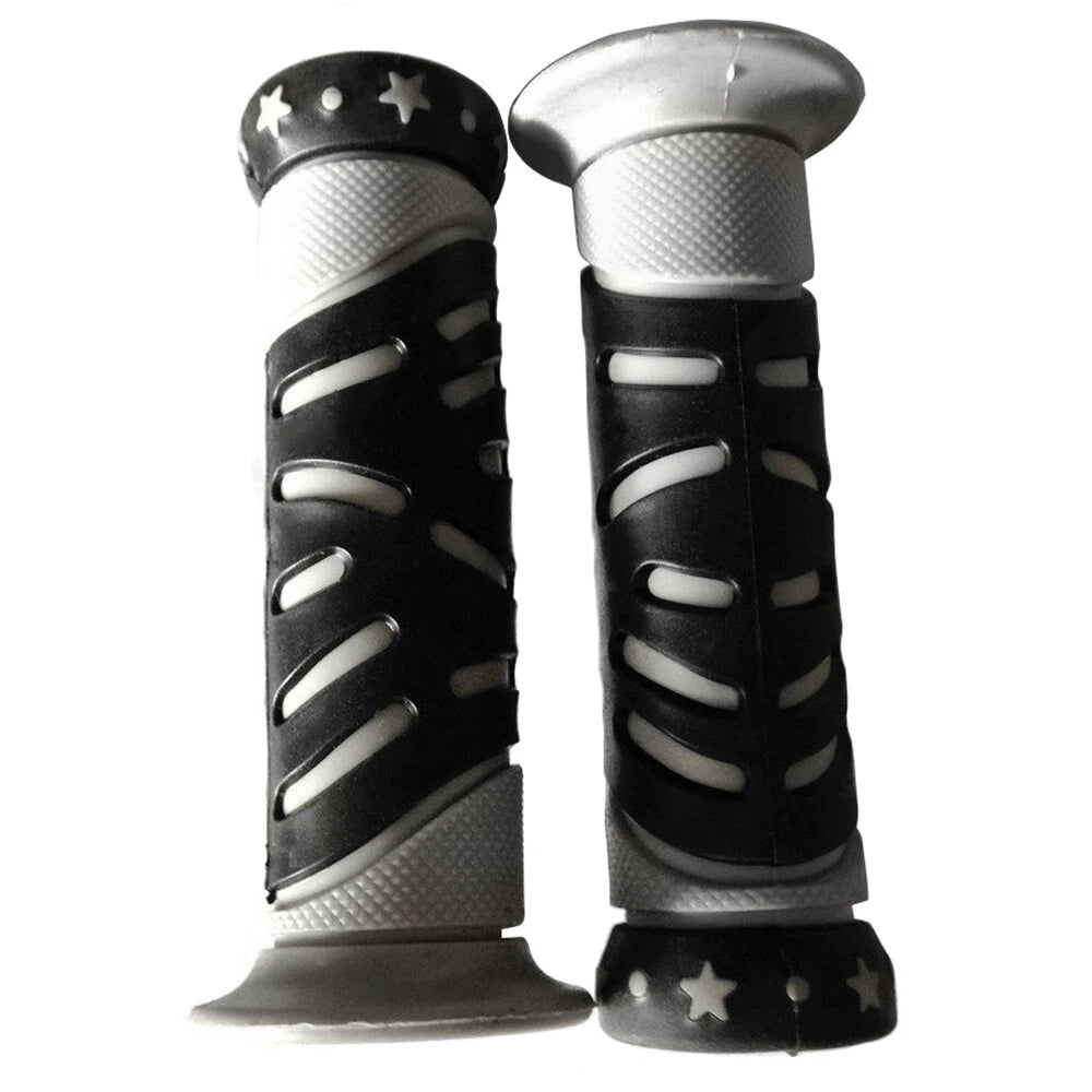 Set of 2 Gray Star Hand Grips for Honda XVS1100A XVS11AA V-Star Classic
