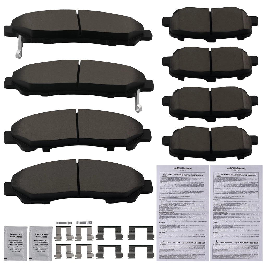 Ceramic Brake Pads Kit for Acura ZDX (2010–2013) Honda Pilot (2009–2015)