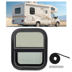 Vertical Slider Window for RV (14"x16", Aluminum, Tempered Glass)