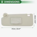 Left Sun Visor for Chevrolet Sonic (2012–2016) with Mirror No.95327509
