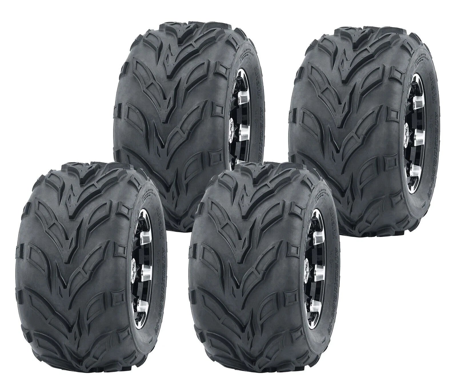 Set of 4 WANDA 145/70-6 ATV Go-Kart Mini Bike Tires (145x70-6)