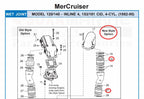 Exhaust Bellow for MerCruiser 120 140 Sterndrive (New Model) 32-44348001, 32-90949