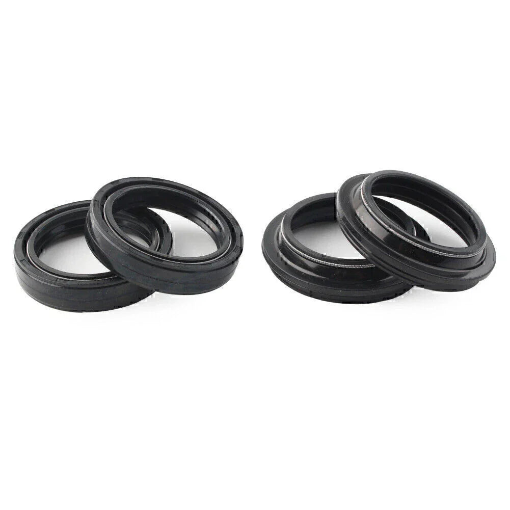4 x Black 43x55mm Motorcycle Front Fork Damper Shock Absorber Seal
