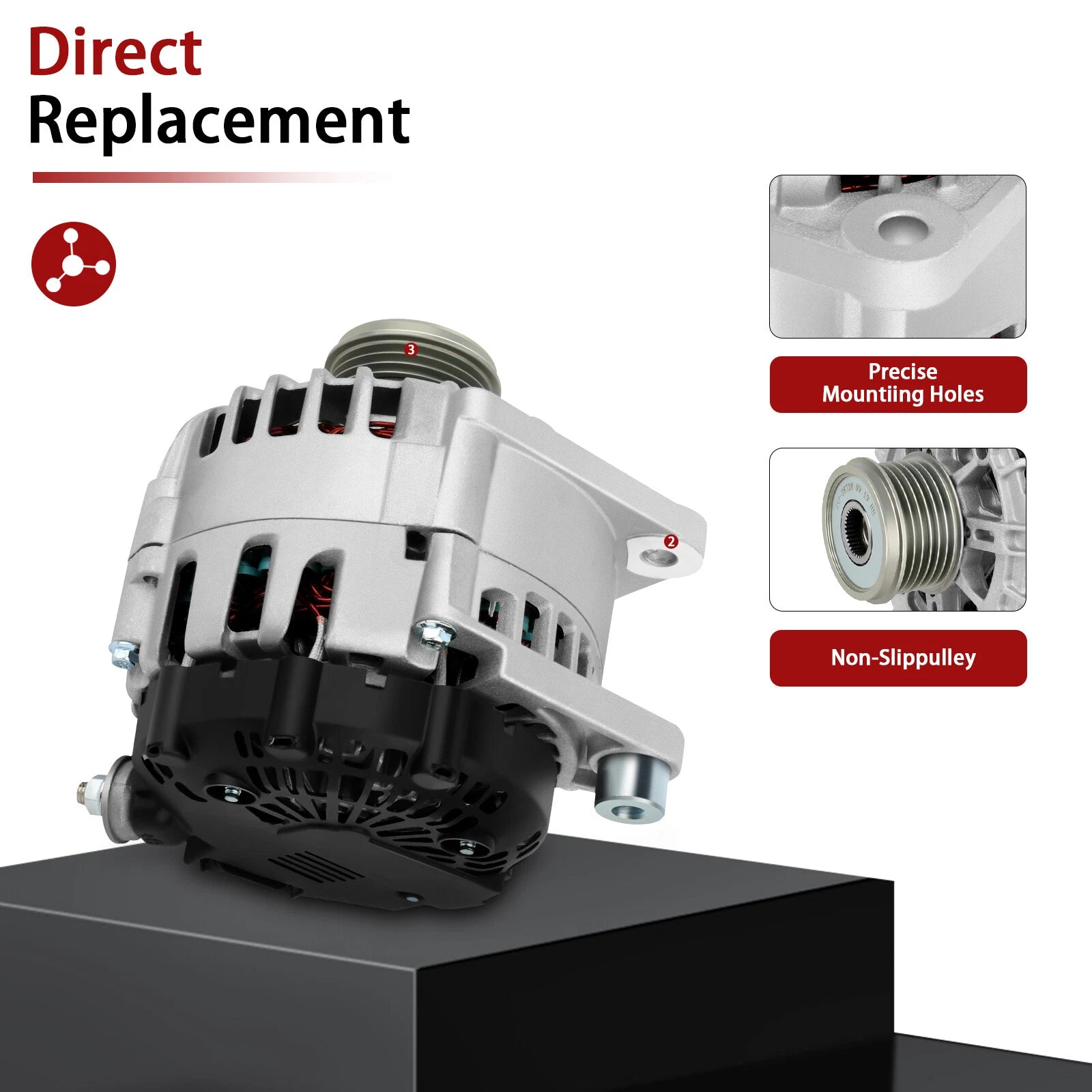 Alternator for Nissan Altima 2.5L (2007-2009)