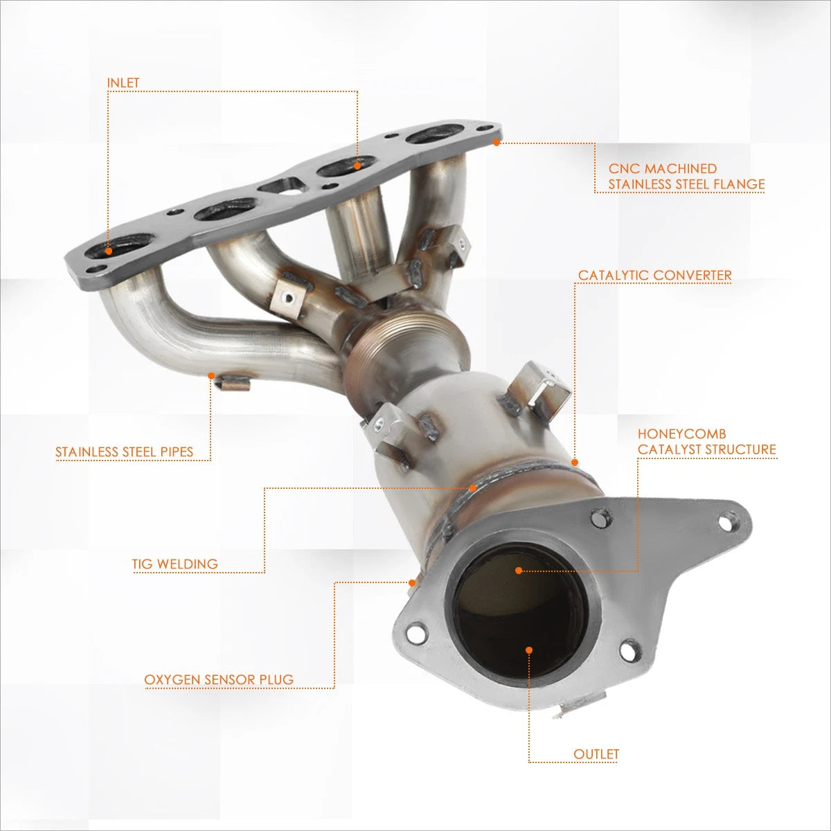 Exhaust Manifold Catalytic Converter for Nissan Altima 2.5L (2007–2012)