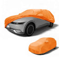 Waterproof Car Cover for Hyundai Ioniq 6 (2023) - Orange Cotton, Zipper